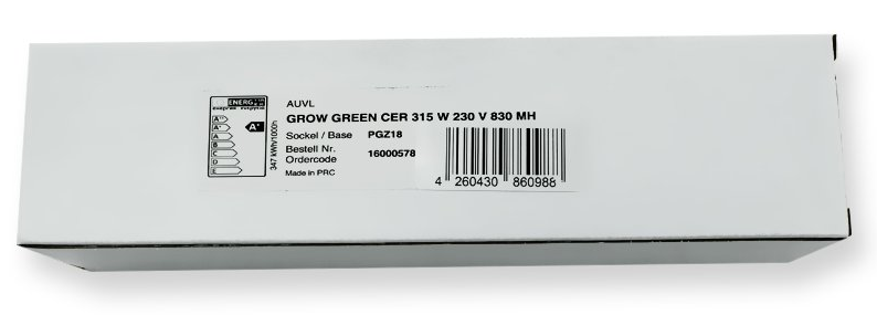 AUVL Grow Green CMH Leuchtmittel 315W Blüte Details 3